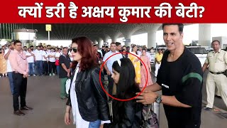 Akshay Kumar Spotted At Airport With Daughter Nitara And Wife Twinkle