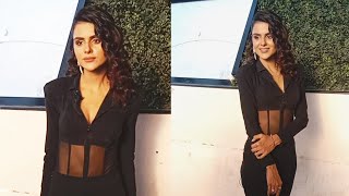 Stunning Priyanka Chahar Choudhary Spotted In Black Outfit