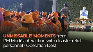 Unmissable! Moments from PM Modi's interaction with disaster relief personnel - Operation Dost