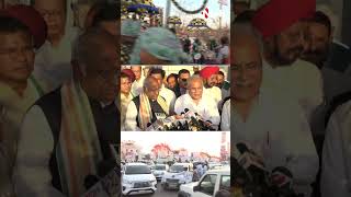 #कांग्रेस_महाधिवेशन: Chhattisgarh के पावन धरा पर राष्ट्रीय अध्यक्ष Mallikarjun Kharge का भव्य स्वागत