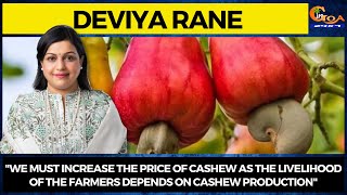 "We must increase the price of cashew as the livelihood of the farmers depends on it": Deviya Rane