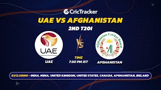 ???? LIVE: Second T20I | UAE vs Afghanistan | Afghanistan tour of United Arab Emirates 2023
