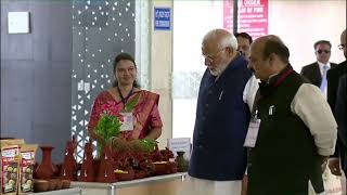 PM Shri Narendra Modi visits Shivamogga Airport Terminal building