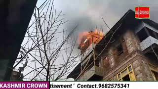 Massive fire breaks out in Old town Baramulla.
