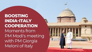 Boosting India-Italy cooperation | Moments from PM Modi's meeting with PM Giorgia Meloni of Italy