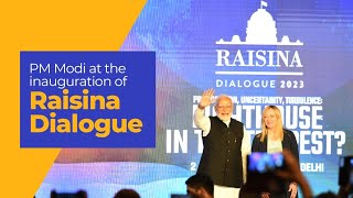 PM Modi at the inauguration of Raisina Dialogue