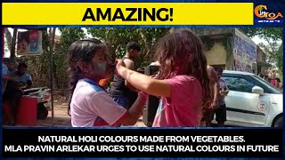#Amazing! Natural Holi colours made from vegetables.
