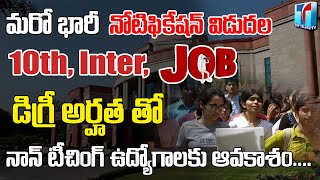 JNU non Teaching JOBS Recuriment 2023 | 10th,inter,Degree jobs Recruitment in Telugu | Top Telugu TV