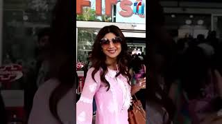 shilpa shetty spotted at mumbai airport..|#bollywoodnews #ytshorts #toptelugutv #shorts