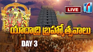 Sri Yadhagiri Laxmi Narasimha Swamy Brahmotsavalu | Live From Yadagiri Gutta Day-3 | Top Telugu TV
