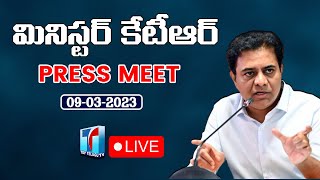 KTR LIVE : Minister KTR Press Meet From Telangana Bhavan | BRS Live Meeting |Top Telugu TV