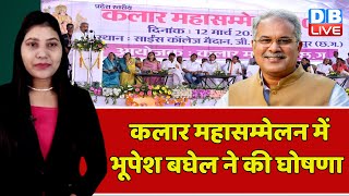 कलार महासम्मेलन में CM Bhupesh Baghel ने की घोषणा | Breaking News | Chhattisgarh bulletin | #dblive