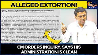 Letter to PM, HM accusing CM of Alleged Extortion!