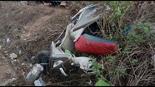 #Accident- Speeding car hits husband, wife & children on scooter. Locals allege the driver was drunk