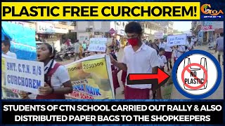 Students of CTN School carried out rally & also distributed paper bags to the shopkeepers