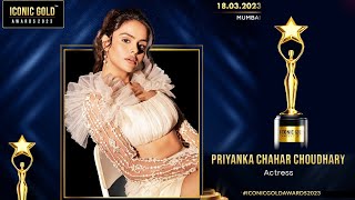 Iconic Gold Award 2023 Me Nazar Aayegi Priyanka Chahar Choudhary, Official Announcement