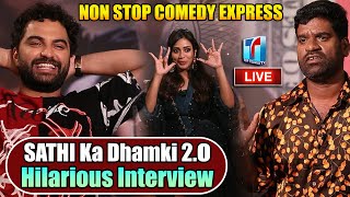 Bithiri Sathi Hilarious Interview with Vishwak Sen & Nivetha Pethuraj | Das Ka Dhamki |Top Telugu TV