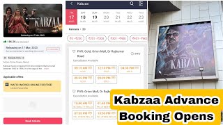 Kabzaa Movie Advance Booking Opens In India, Two Theatre Shows Almost Soldout With In Few Hours