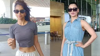 Suhana Khan and Urvashi Rautela Spotted At Mumbai Airport
