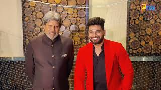 Shiv Thakare Meeting Lagend Kapil Dev  - Showing Great Respect To Legend