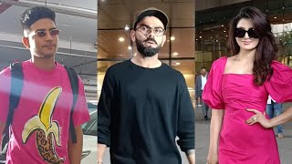 Virat Kohli , Shubman Gill and Urvashi Rautela Spotted At Mumbai Airport