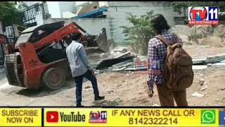 REVENUE DEPARTMENT DEMOLISHED ILLEGAL CONSTRUCTION IN GOVERNMENT LAND AT SARADI SOCIETY NO POLICE