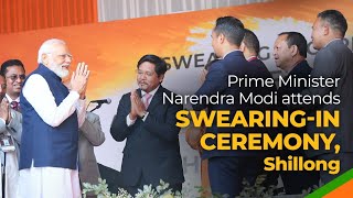 Prime Minister Narendra Modi attends Swearing-in ceremony, Shillong