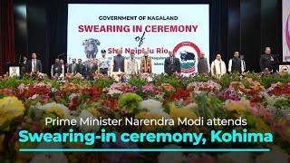 Prime Minister Narendra Modi attends Swearing-in ceremony, Kohima