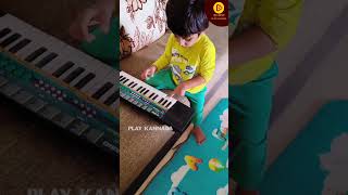 Meghana raj son playing Key board and making song ???????? #meghanaraj #chirusarja #dhruvasarja