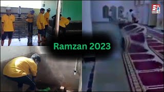 Ramzan Ki Aamad Par Masajido Ki Saaf Safai | Collage Ke Students Ka Bahout He Accha Kaam |@SachNews