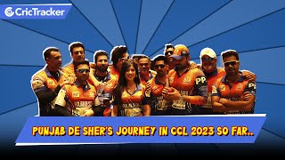 Punjab De Sher | CCL | Punjab De Sher's Journey in CCL 2023 So Far... | CricTracker