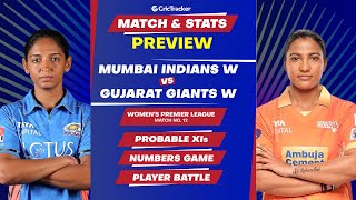MI vs GG | WPL | Match 12 | Match Stats and Preview | CricTracker