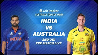 ???? LIVE: India Vs Australia, 2nd ODI | Pre Match Live Show | CricTracker