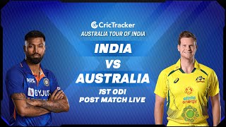 ???? LIVE: India vs Australia, 1st ODI | Post Match Live Show | CricTracker