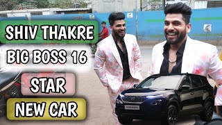 Big Boss 16 Star Shiv Thakre Reached For Taking His New Car Delivery #shivthakare