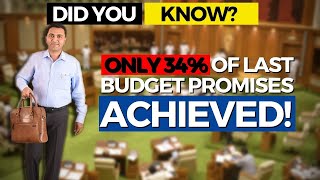 Only 34% of last year's budget promises achieved!