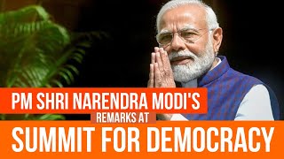PM Shri Narendra Modi's remarks at Summit for Democracy |  PM Modi | BJP Live | BJP | BJP Program