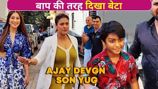 Apne Papa Ajay Devgn Ki Movie Dekhne Nikale Yug Devgn | Bholaa Screening