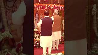 PM Modi performs puja at inauguration of newly constructed office (ext.) #shorts | #pmmodi | BJP