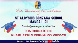 ST ALOYSIUS GONZAGA SCHOOL MANGALURU || KINDERGARTEN GRADUATION CEREMONY 2022-23 || V4NEWS LIVE