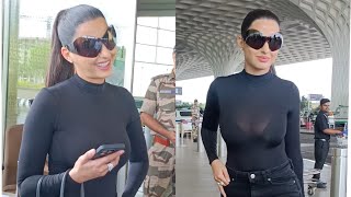 Nora Fatehi Spotted At Mumbai Airport