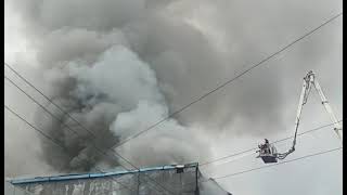 वजीरपुर इंडस्ट्रियल एरिया की फैक्ट्री में आग