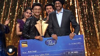 Rishi Singh Declared Indian Idol 13 WINNER | Wins 25 Lakh And Brezza Car