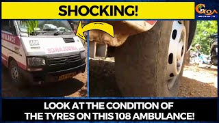 #Shocking- Look at the condition of the tyres on this 108 ambulance!