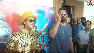 Suniel Shetty Dancing With Golden Boy Infront Of Media In Mumbai At Disco Dancer The Musical!