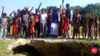पक्की  सड़क की मांग को लेकर ग्रामीणों ने किया प्रदर्शन,सौंपा ज्ञापन - Gonda