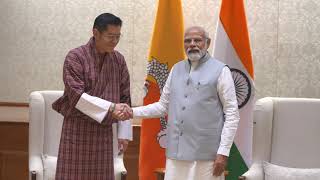 Prime Minister Modi meets Bhutan King Wangchuk, 7LKM, New Delhi