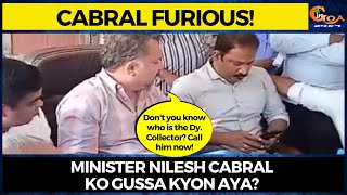 #MustWatch- Minister Cabral loses temper!