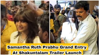 Samantha Ruth Prabhu Grand Entry At Shakuntalam 3D Trailer Launch In Mumbai