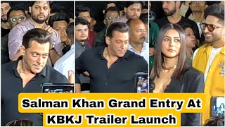 Salman Khan Grand Entry At Kisi Ka Bhai Kisi Ki Jaan Trailer Launch Event In Mumbai